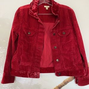 Jjill jacket corduroy and velvet combo in small petite